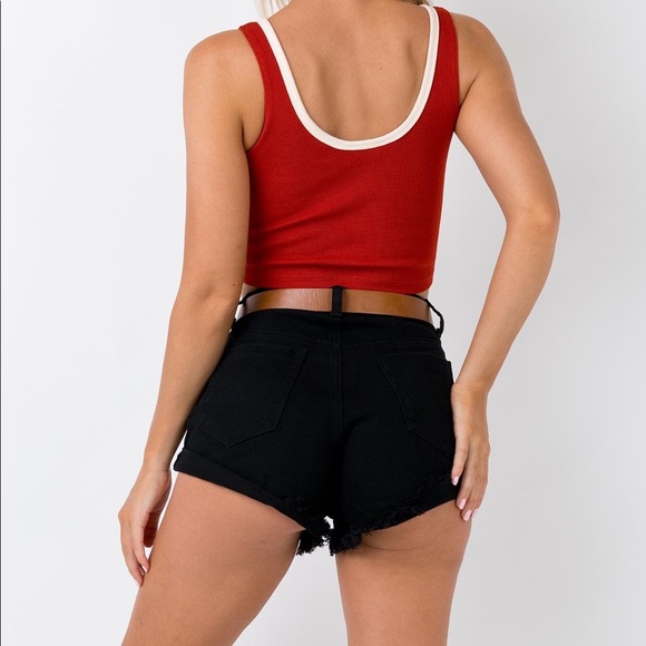 Princess Polly Stone Cold Denim Shorts - Picture 2 of 3